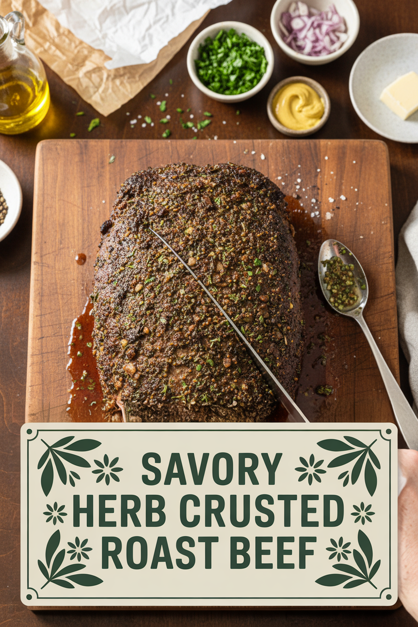 Savory Herb Crusted Roast Beef