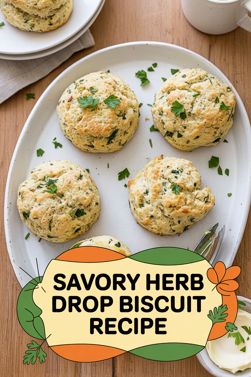 Savory Herb Drop Biscuit Recipe