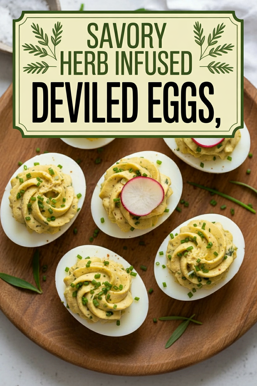 Savory Herb Infused Deviled Eggs