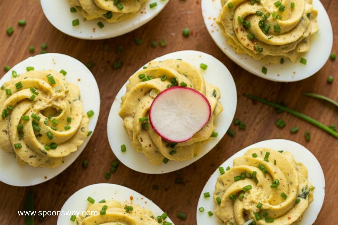 Savory Herb Infused Deviled Eggs