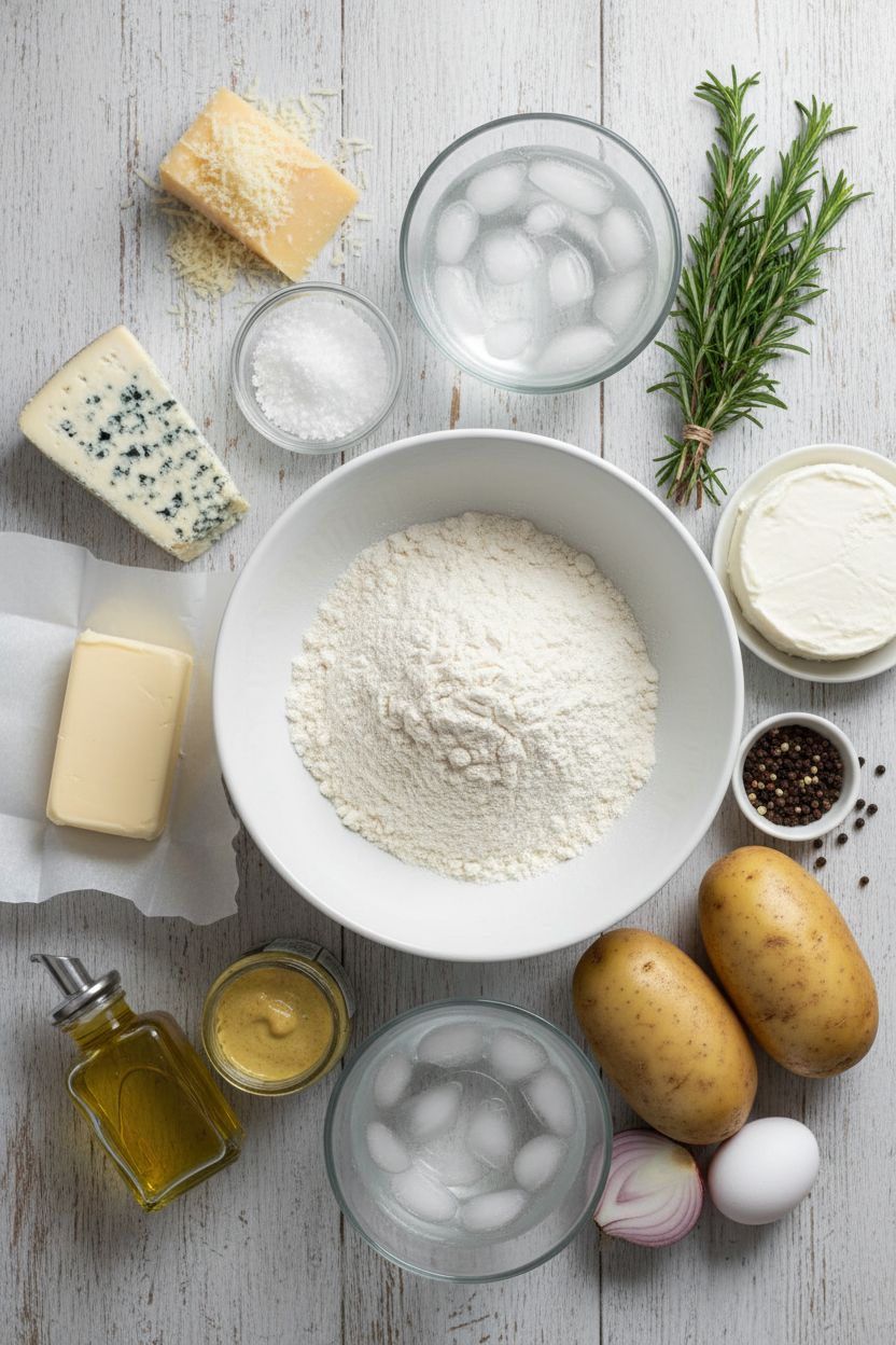 Savory Potato and Blue Cheese Tart