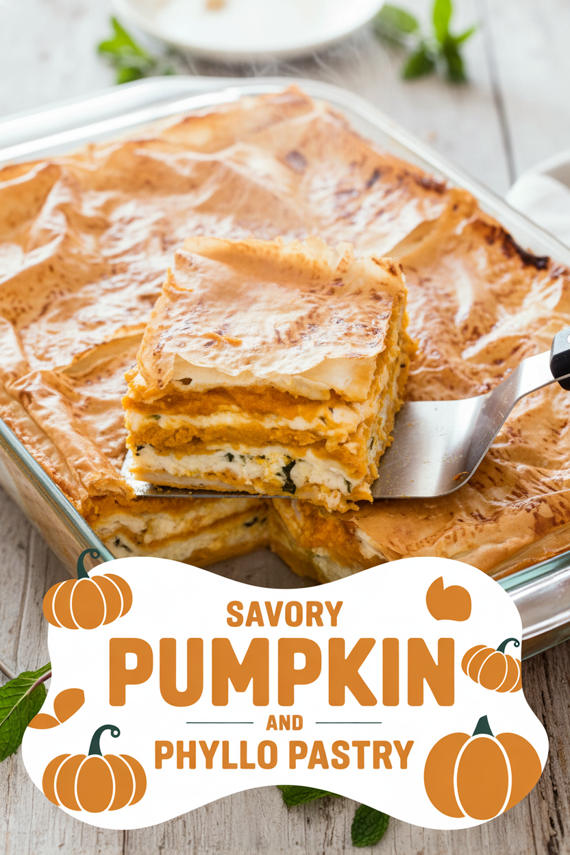 Savory Pumpkin and Phyllo Pastry