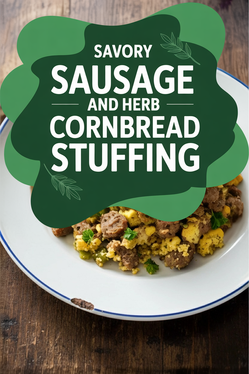 Savory Sausage and Herb Cornbread Stuffing