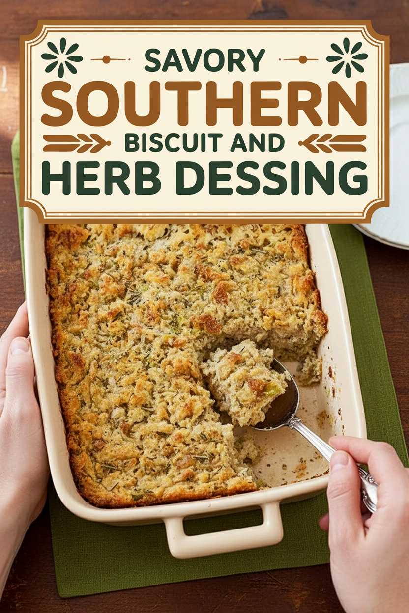 Savory Southern Biscuit and Herb Dressing