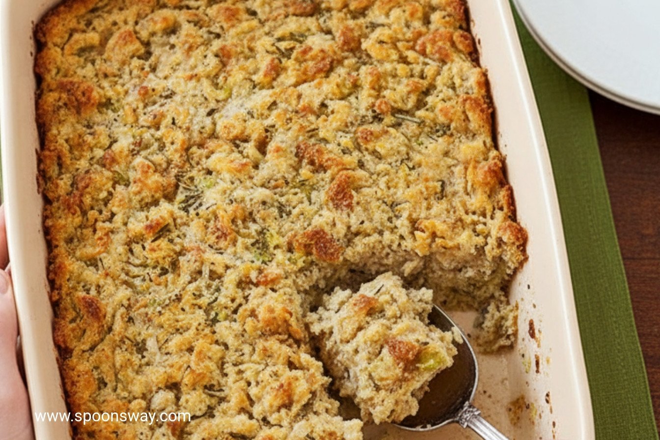 Savory Southern Biscuit and Herb Dressing