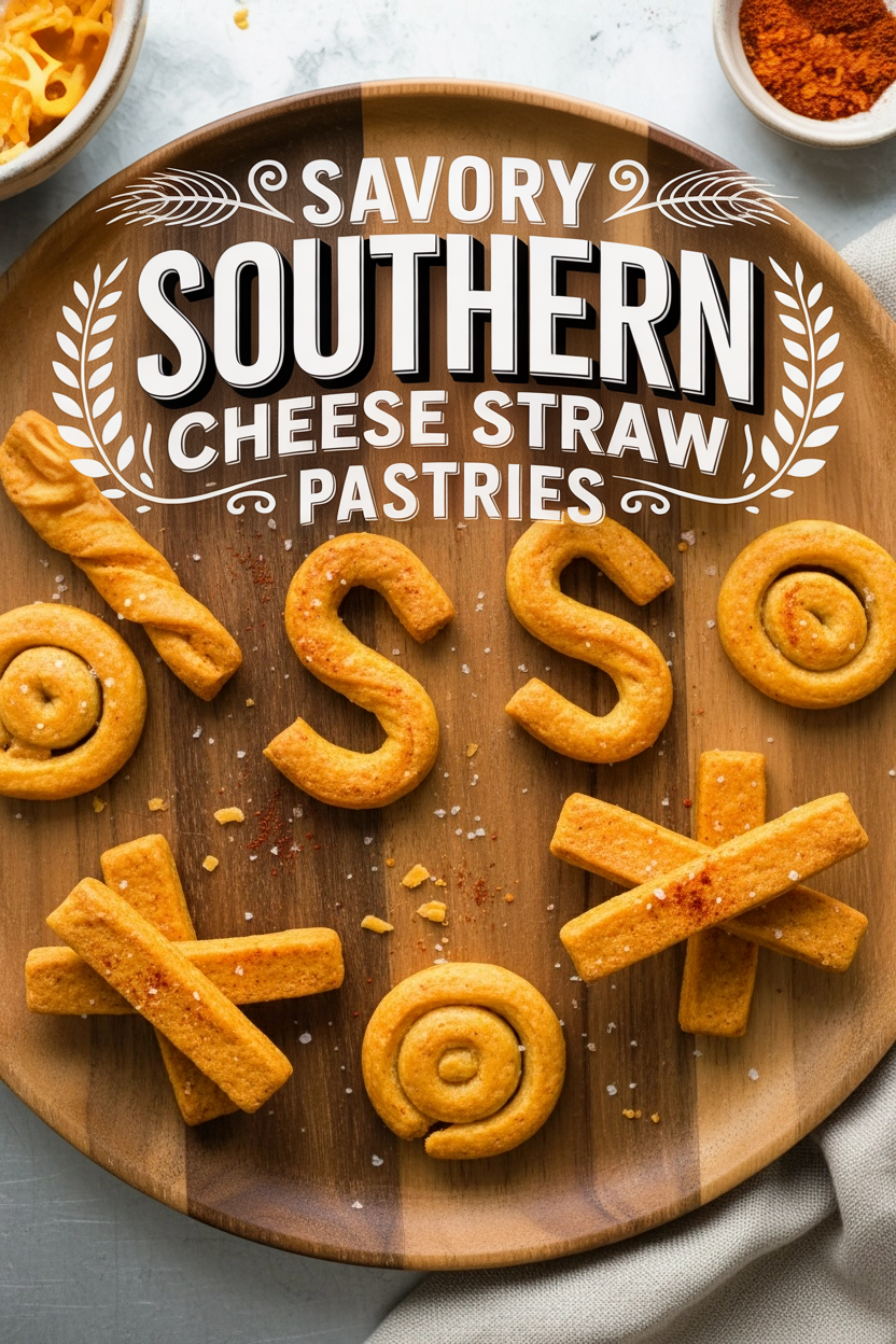 Savory Southern Cheese Straw Pastries