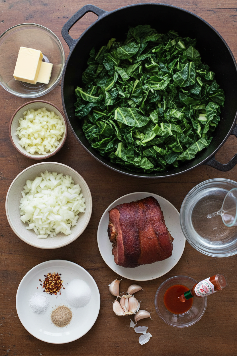 Savory Southern Collards with Smoky Pork
