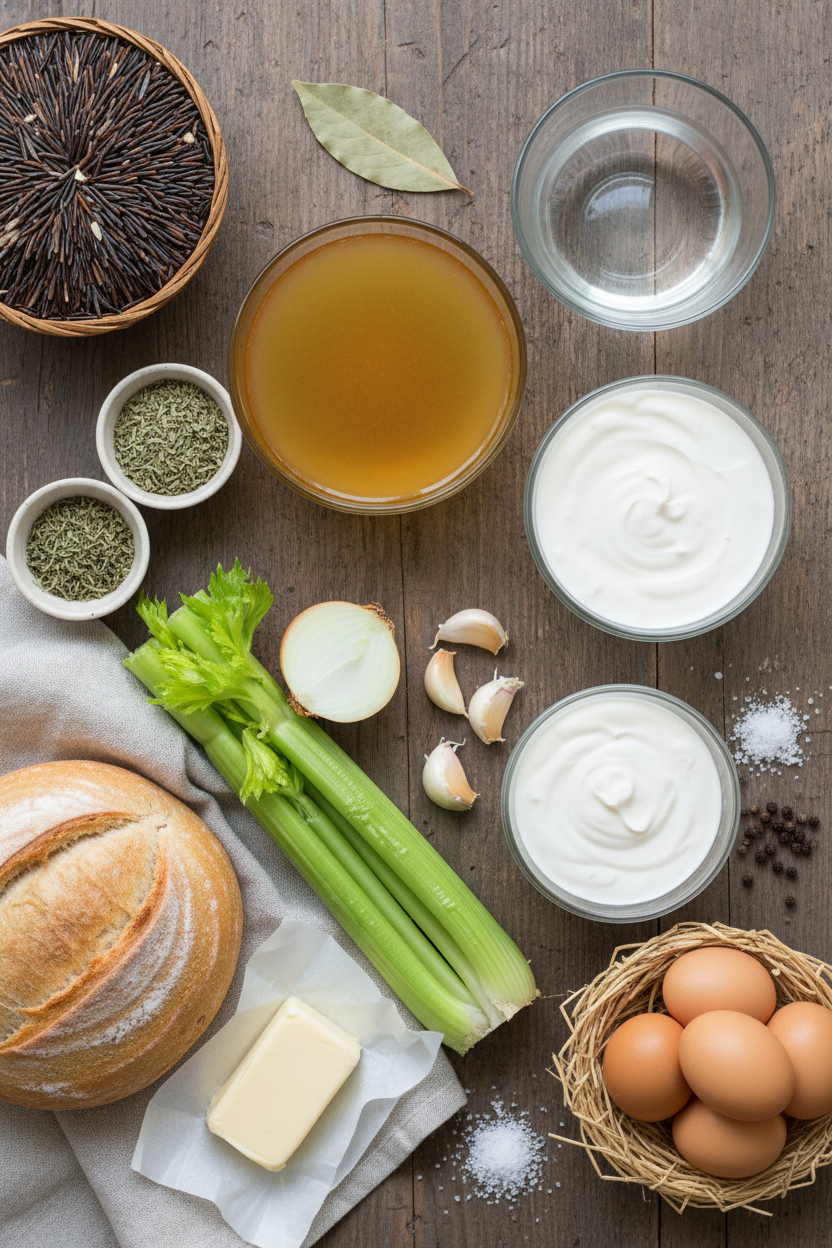 Savory Wild Rice and Mushroom Dressing