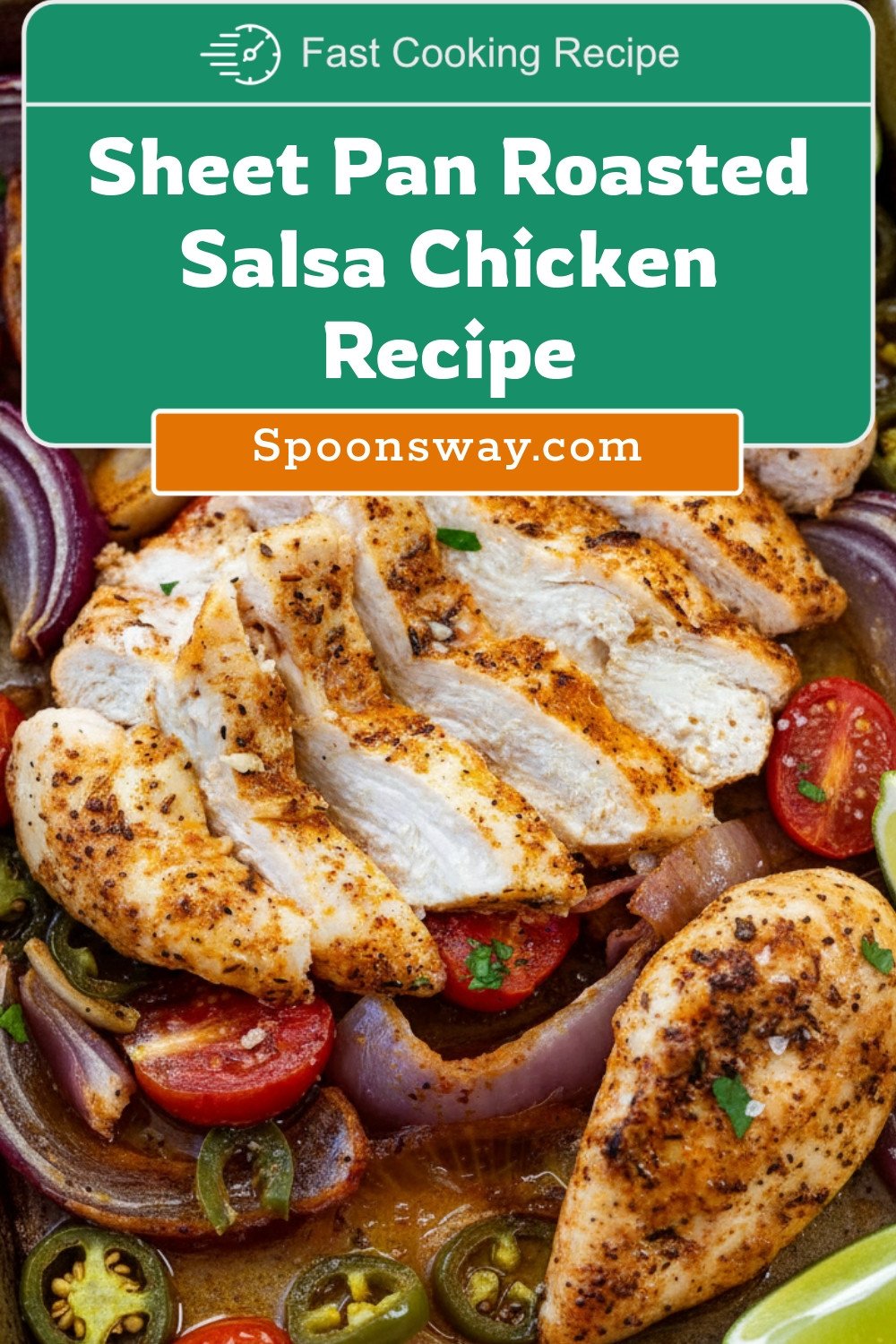 Sheet Pan Roasted Salsa Chicken Recipe