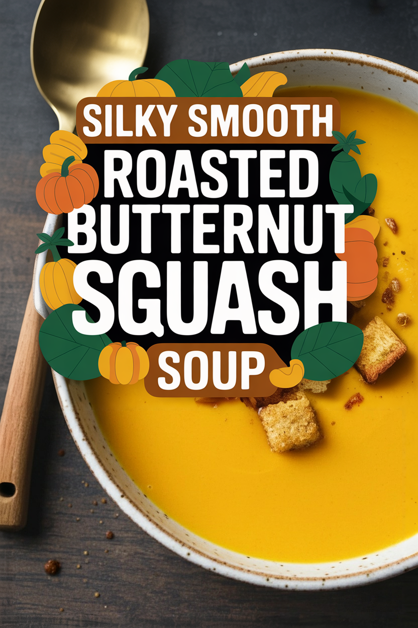 Silky Smooth Roasted Butternut Squash Soup