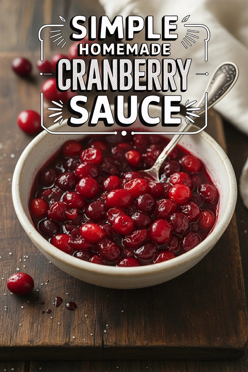 Simple Homemade Cranberry Sauce