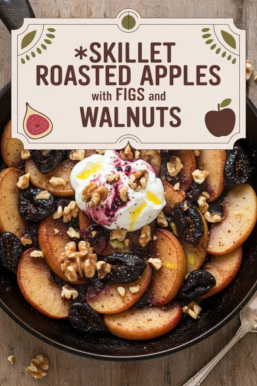 Skillet Roasted Apples with Figs and Walnuts