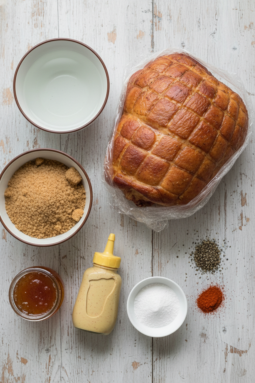 Slow Cooker Glazed Holiday Ham