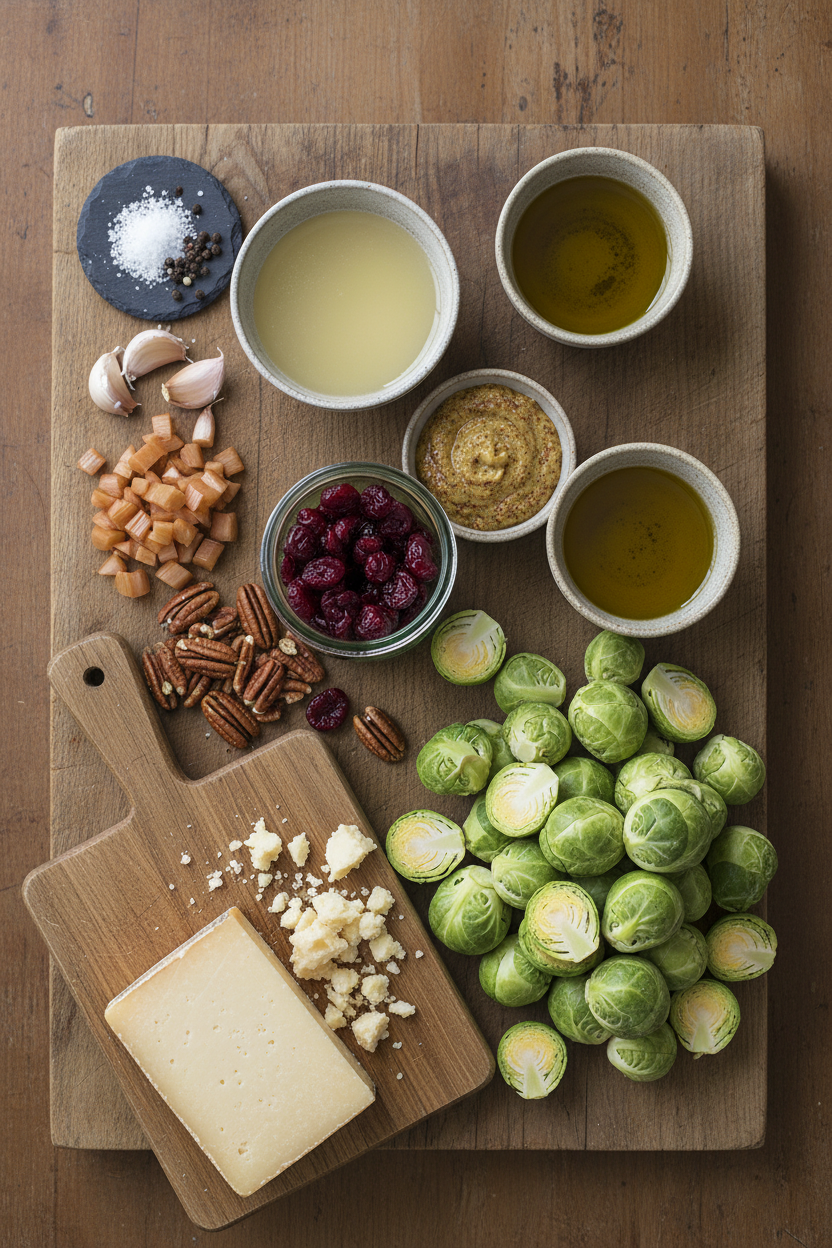 Smoked Gouda and Cherry Brussels Sprout Salad