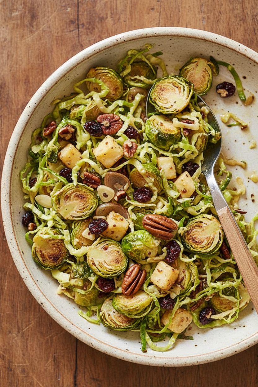 Smoked Gouda and Cherry Brussels Sprout Salad