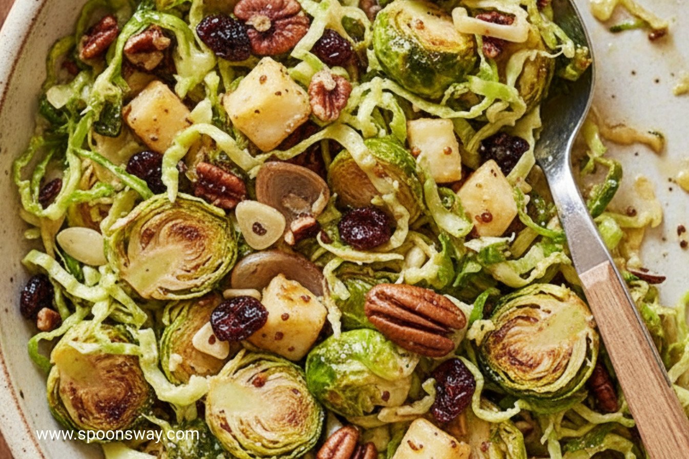 Smoked Gouda and Cherry Brussels Sprout Salad