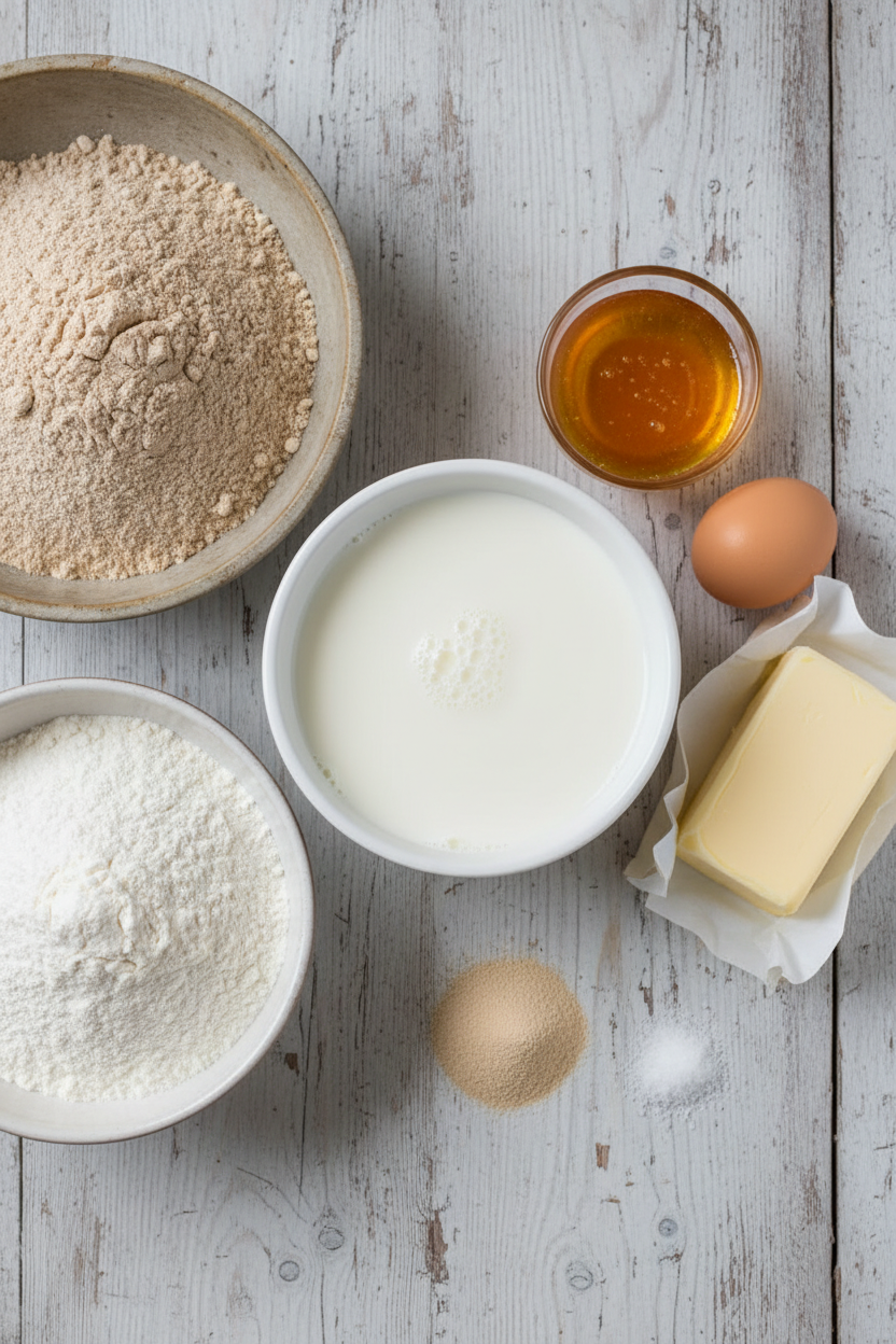 Soft Honey Wheat Dinner Rolls