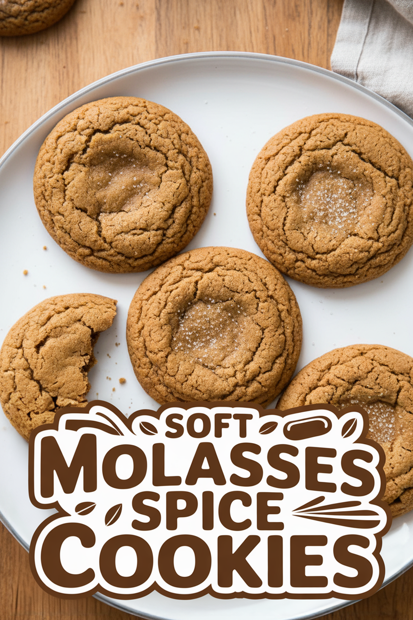 Soft Molasses Spice Cookies