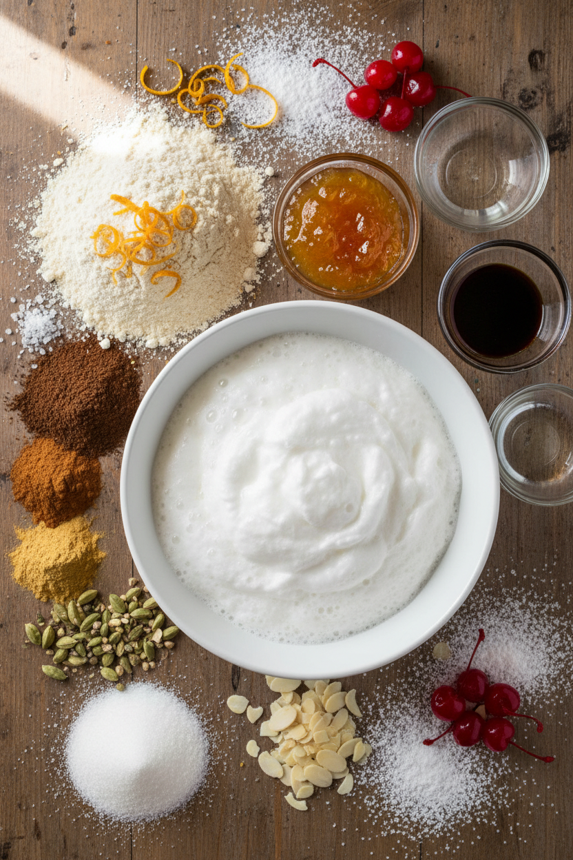 Spiced Almond Wreath Christmas Cookies