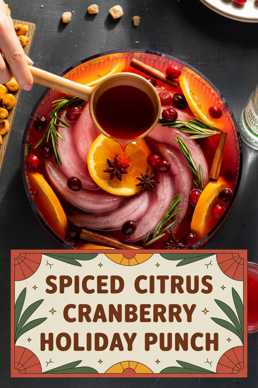 Spiced Citrus Cranberry Holiday Punch