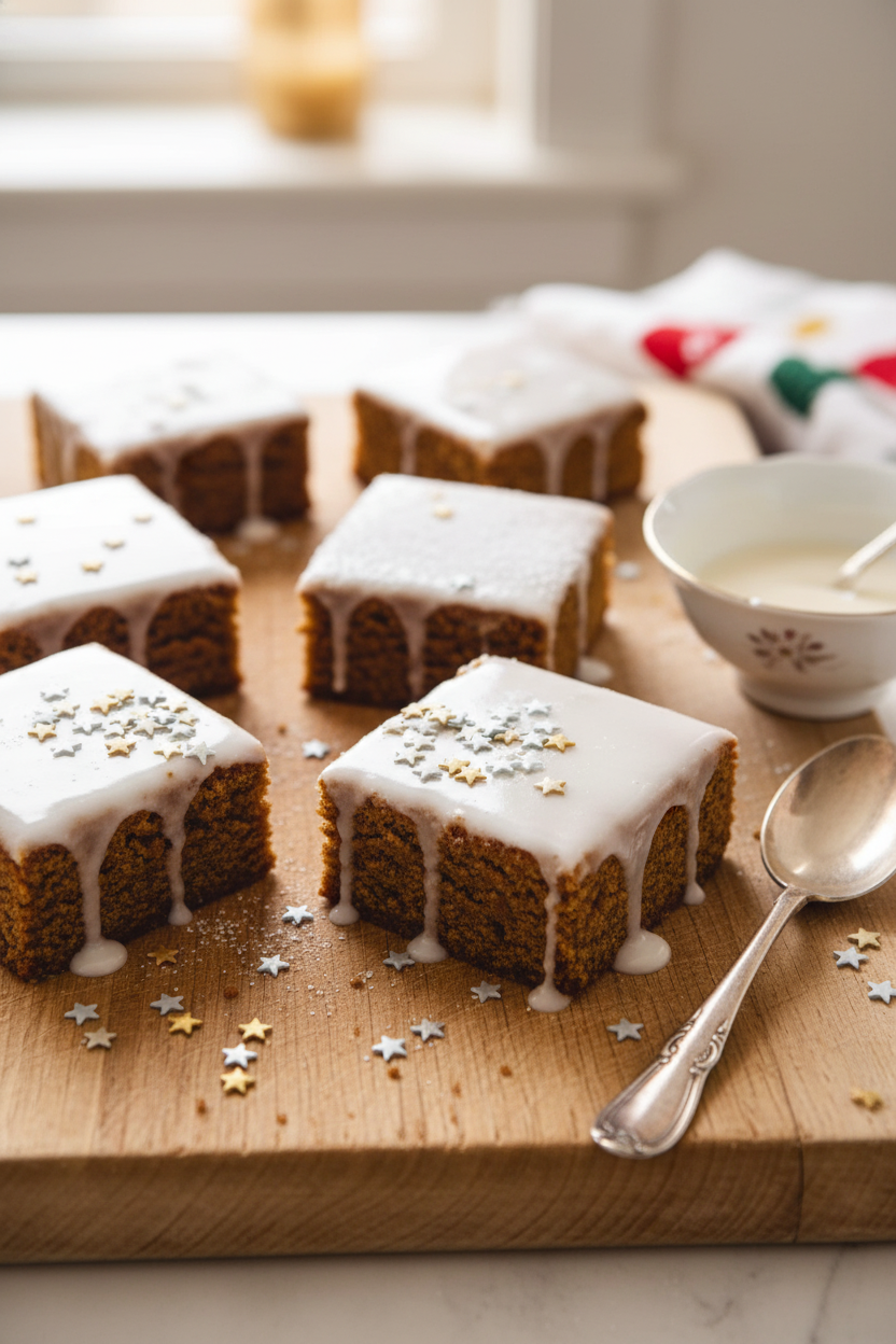 Spiced German Gingerbread Cookie Bars