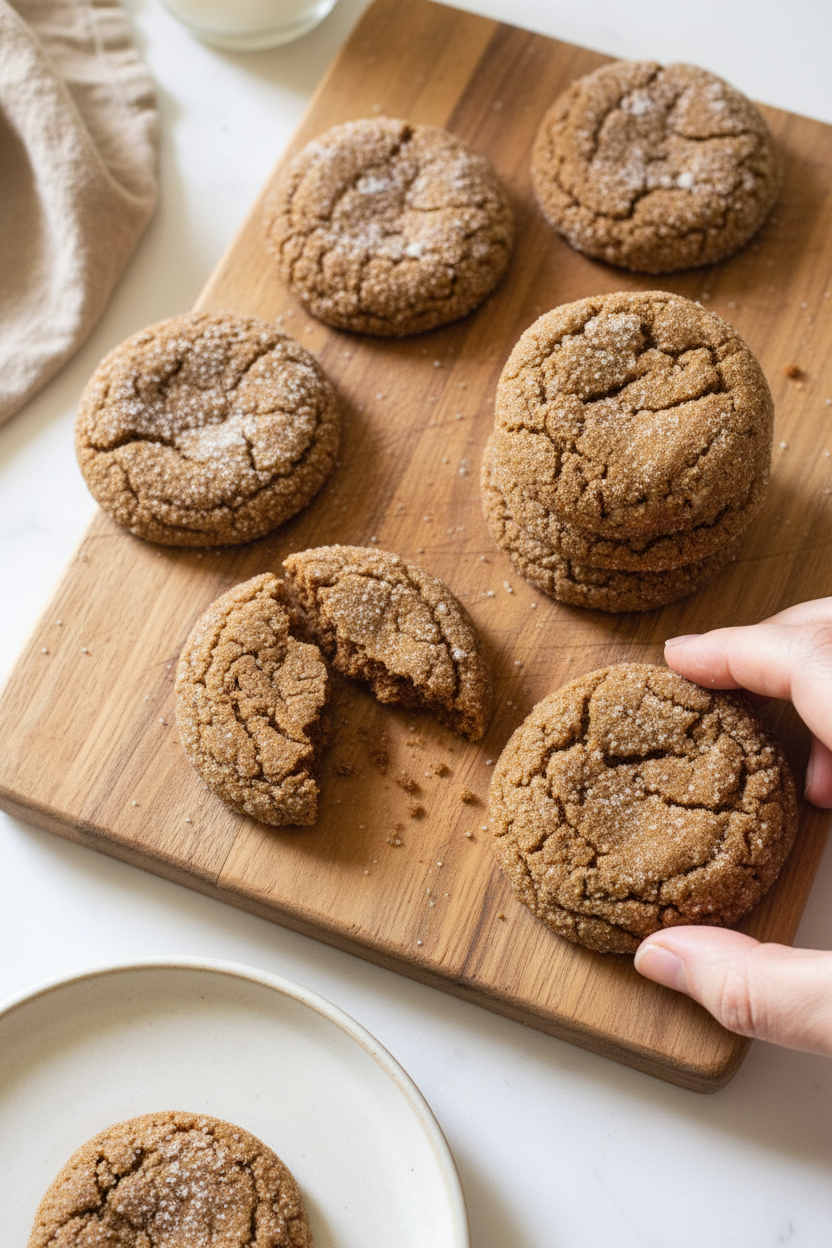 Spiced Molasses Cookies Soft and Chewy