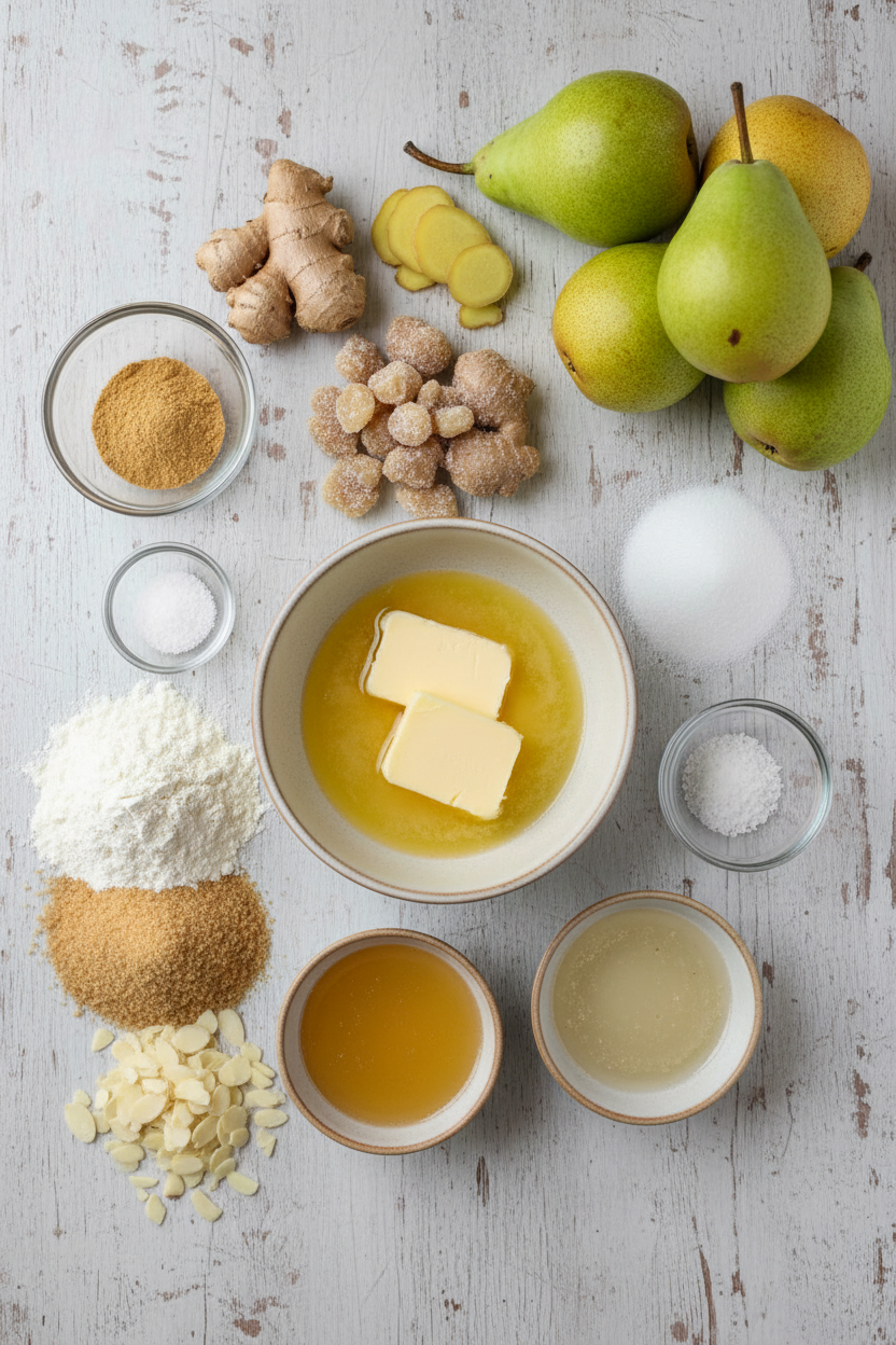 Spiced Pear and Ginger Crumble