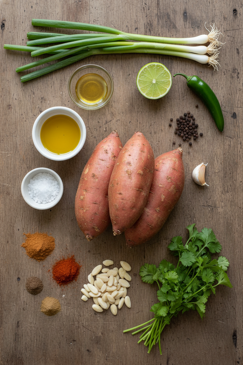 Spiced Sweet Potato Salad with Smoked Paprika and Almonds