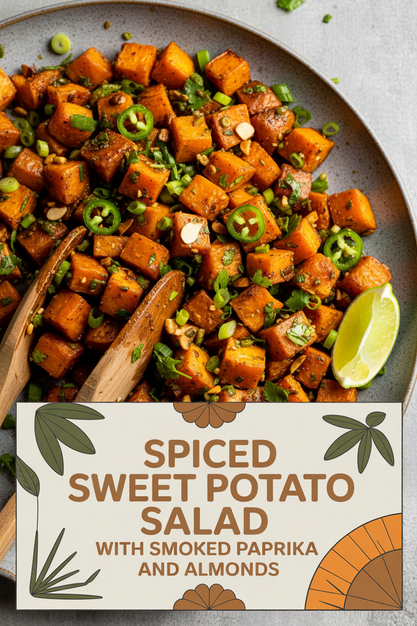 Spiced Sweet Potato Salad with Smoked Paprika and Almonds