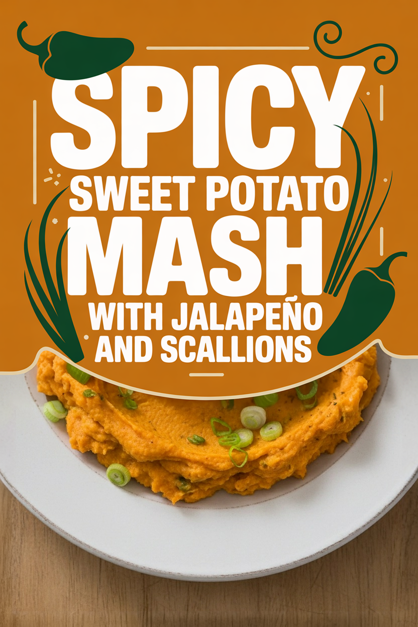 Spicy Sweet Potato Mash with Jalapeño and Scallions