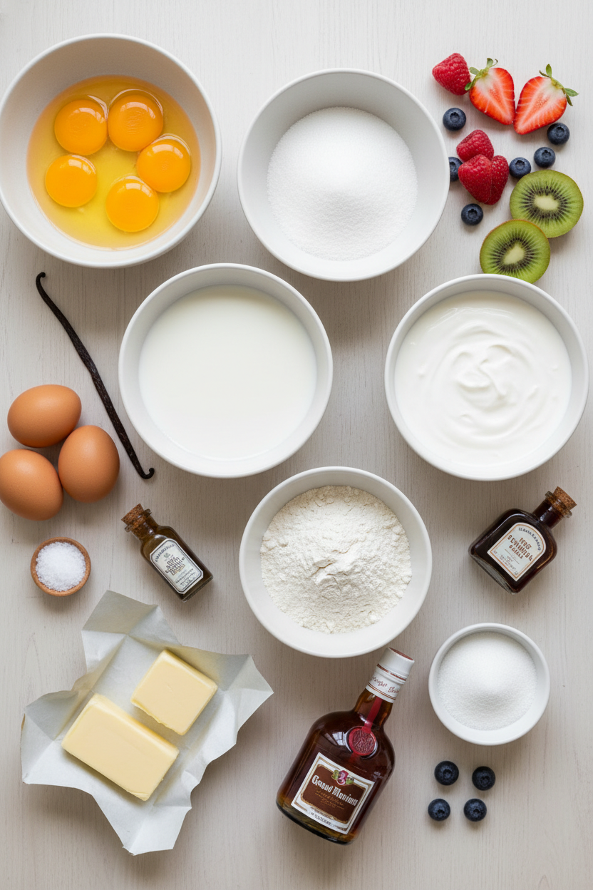 Summer Berry and Cream Layered Dessert