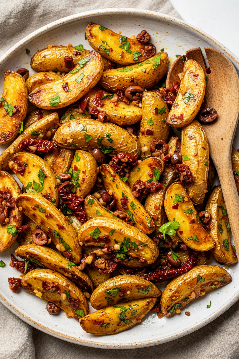 Sun Dried Tomato Fingerling Potato Salad