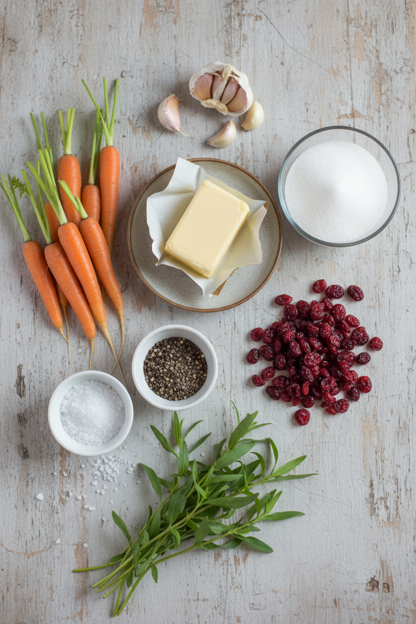 Sweet Glazed Carrots with Cranberry