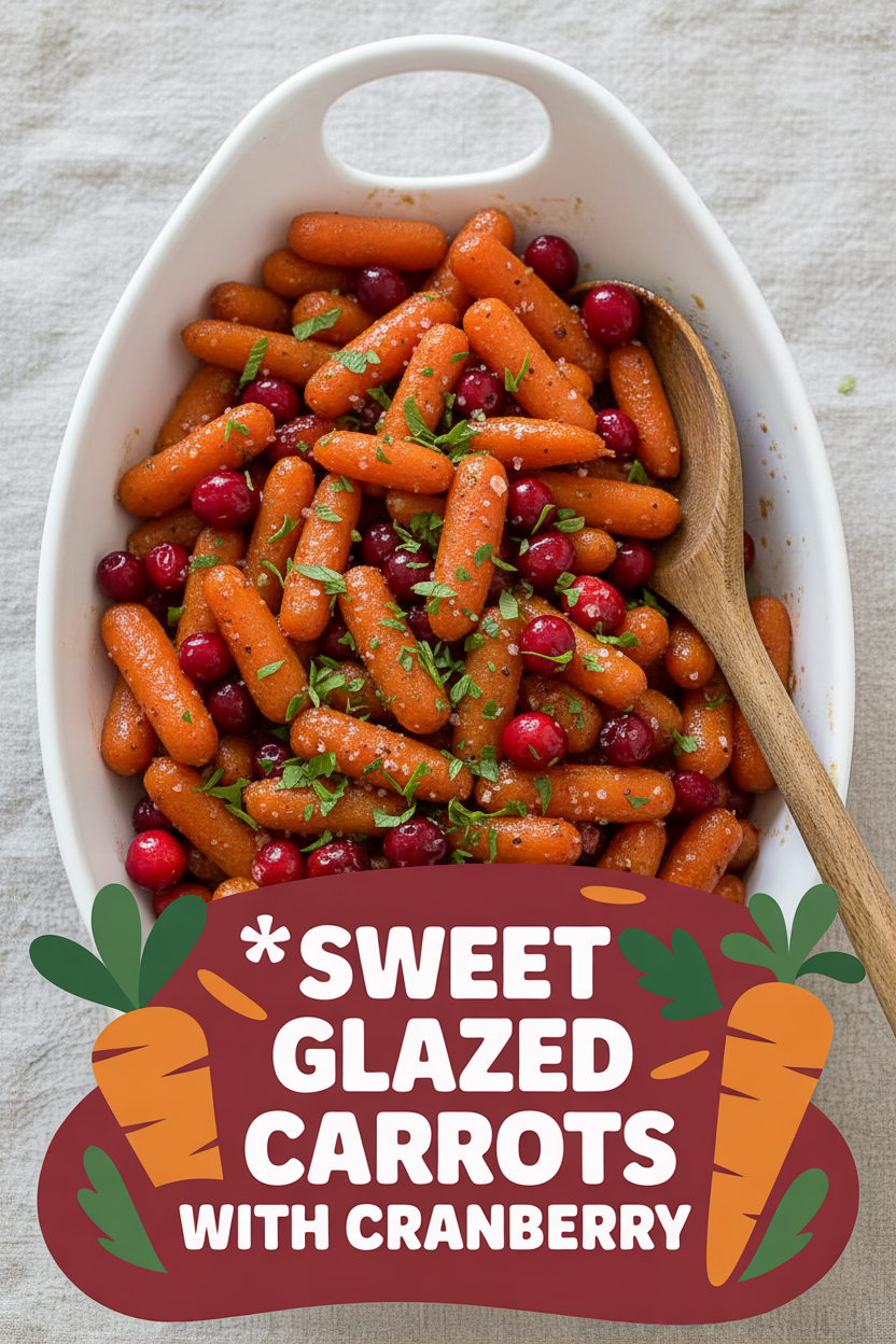 Sweet Glazed Carrots with Cranberry