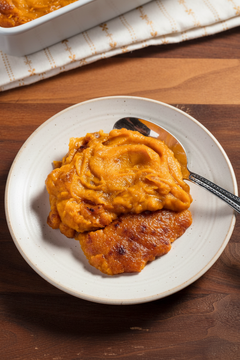 Sweet Potato Casserole for the Toaster Oven