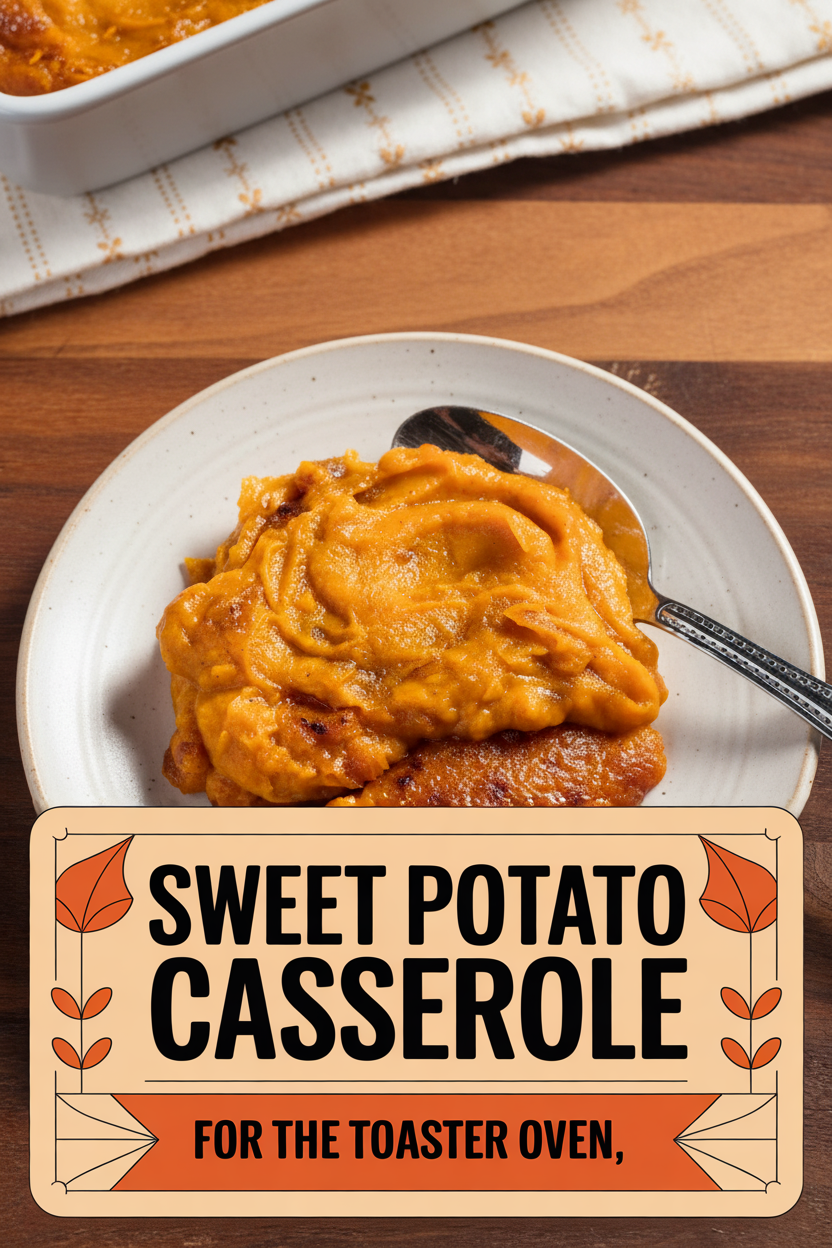 Sweet Potato Casserole for the Toaster Oven