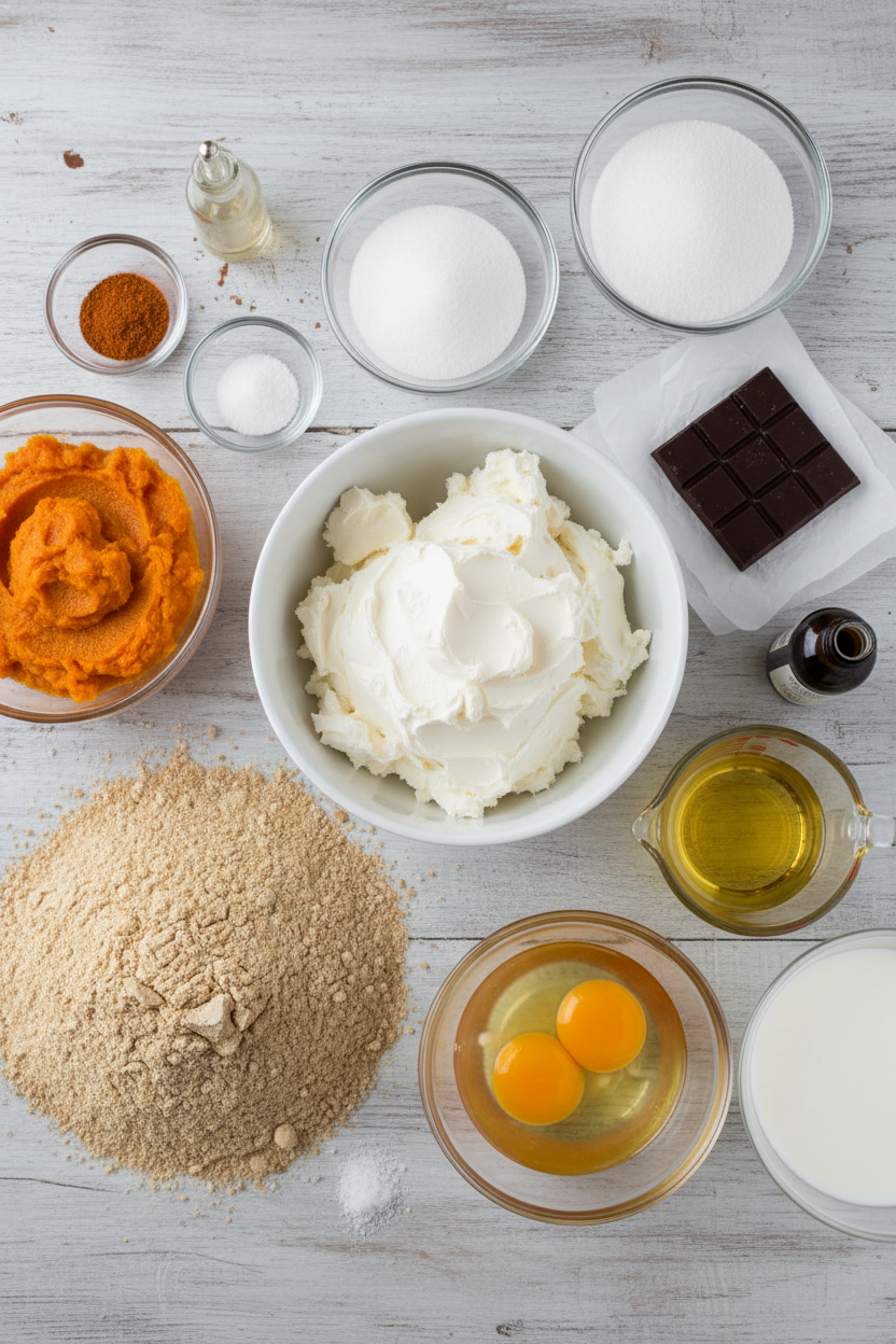 Swirled Pumpkin Brownie Bites
