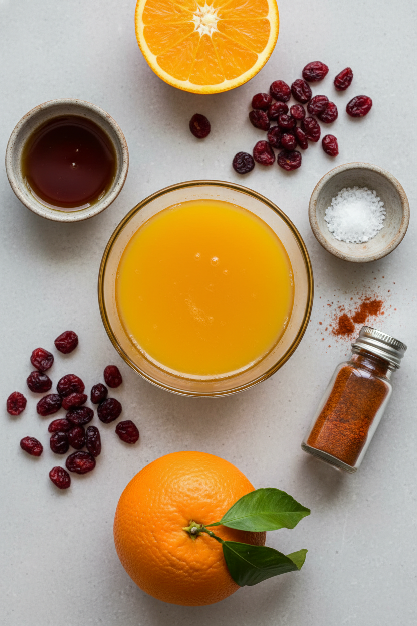 Tangy Cranberry Sauce with Orange and Maple