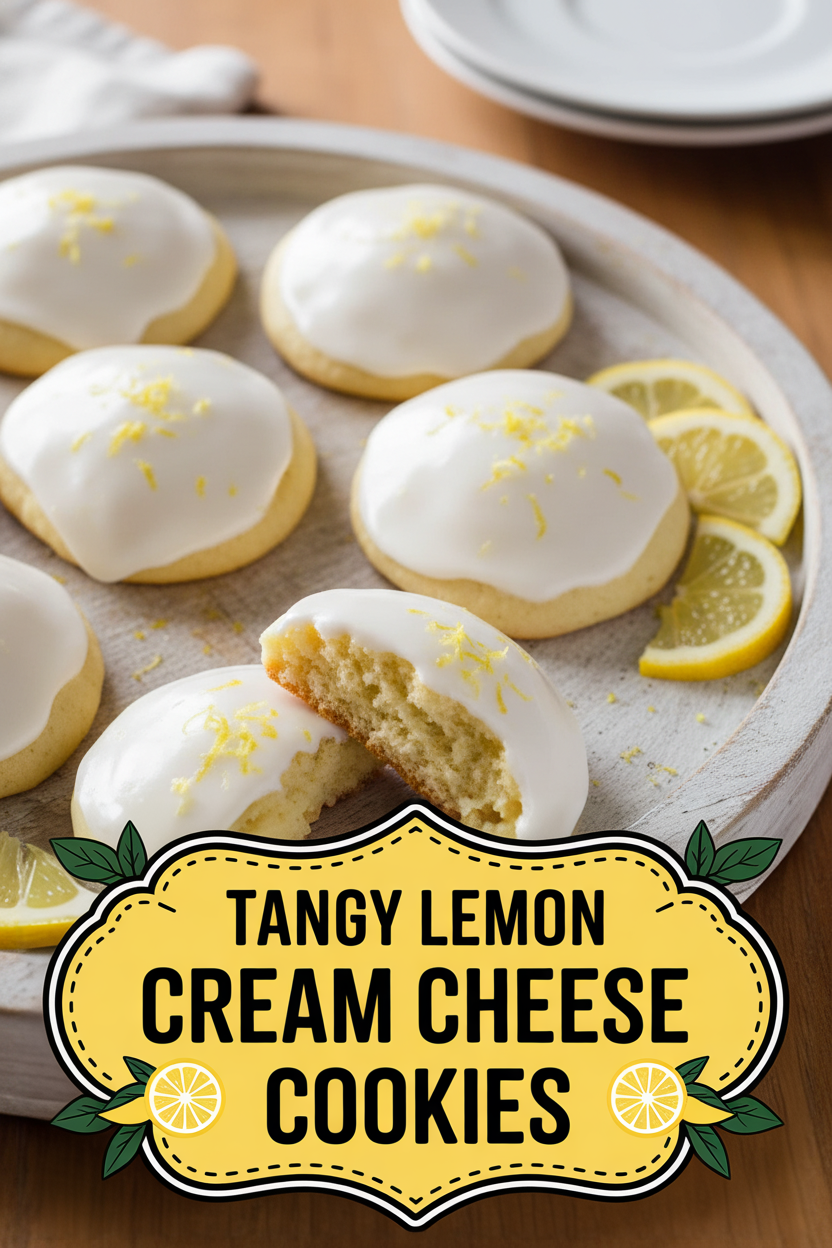 Tangy Lemon Cream Cheese Cookies