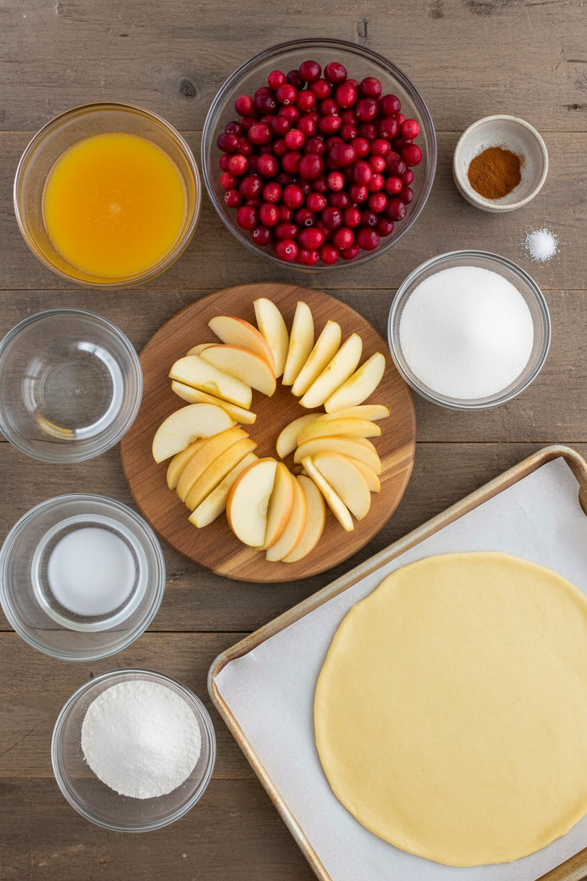 Tart Cranberry and Apple Harvest Pie