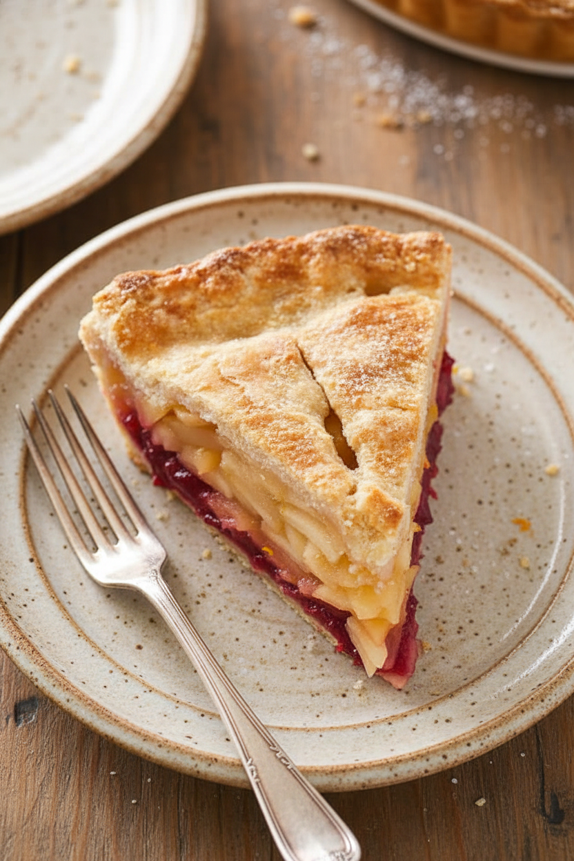 Tart Cranberry and Apple Harvest Pie