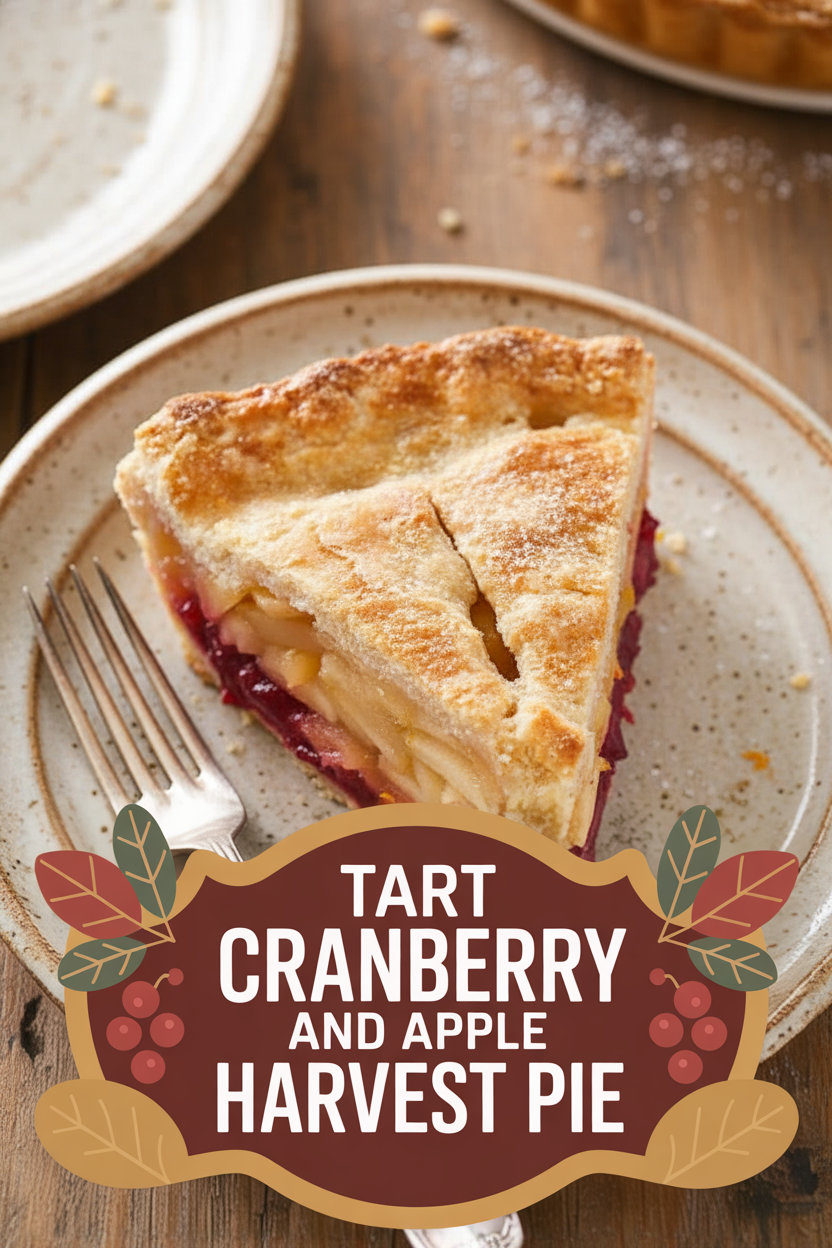 Tart Cranberry and Apple Harvest Pie
