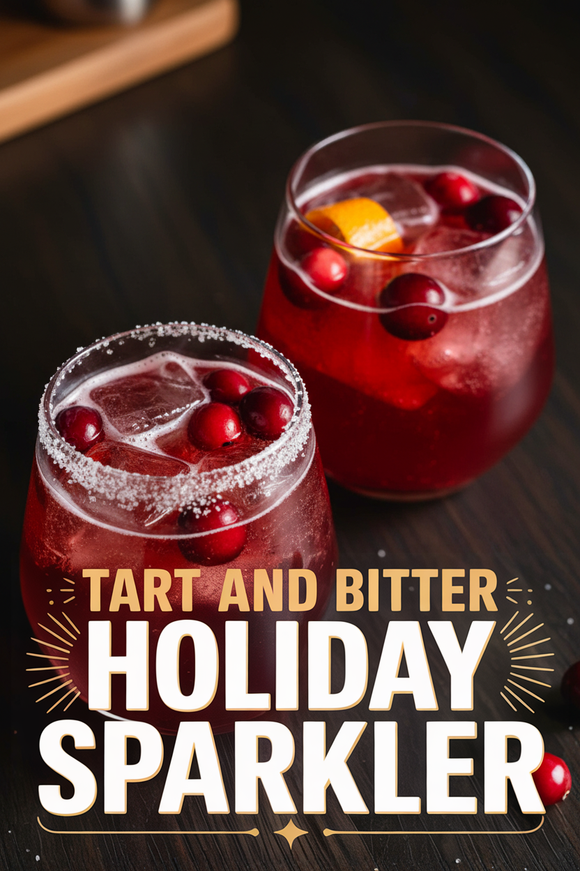 Tart and Bitter Holiday Sparkler