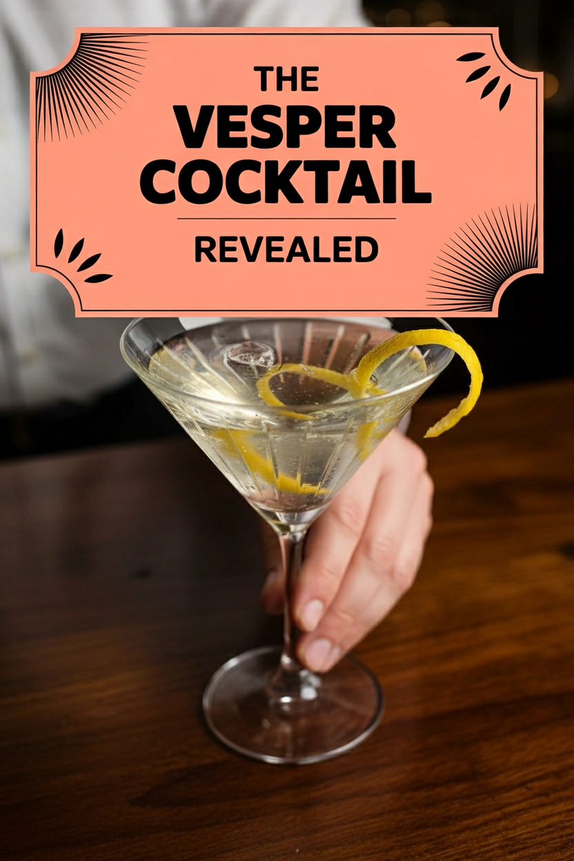 The Vesper Cocktail Recipe Revealed