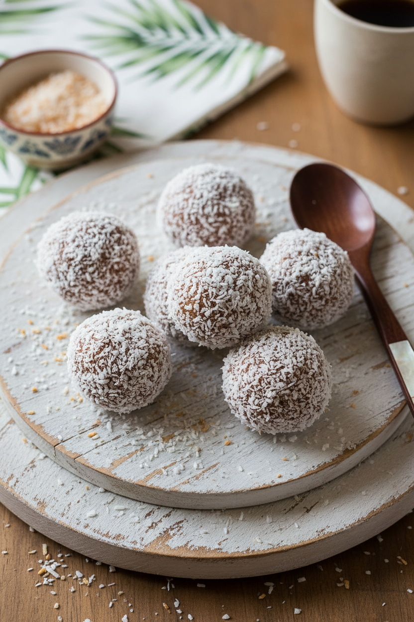 Tropical Rum and Coconut Truffles