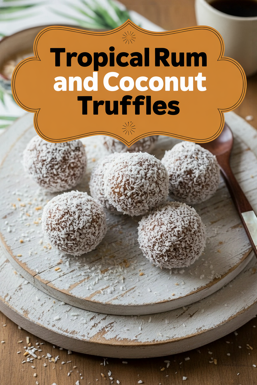 Tropical Rum and Coconut Truffles
