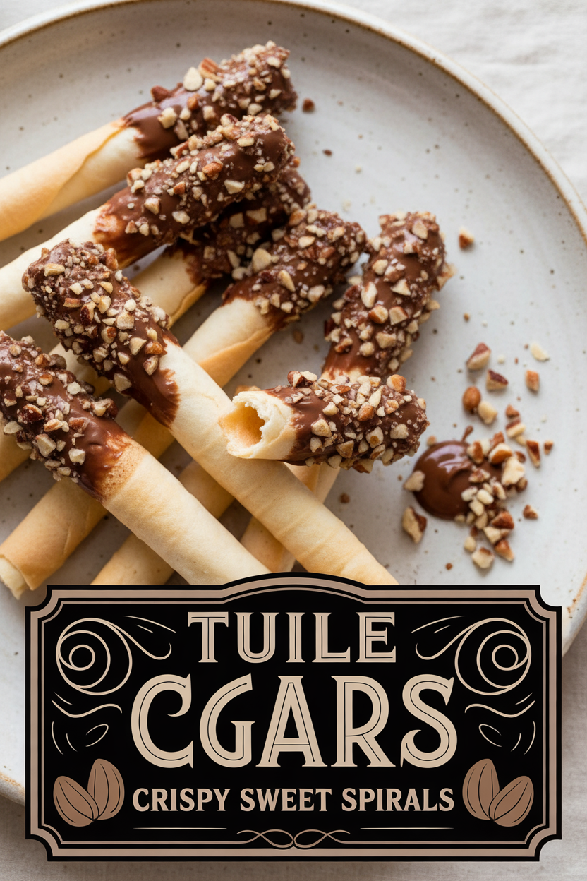Tuile Cigars Crispy Sweet Spirals