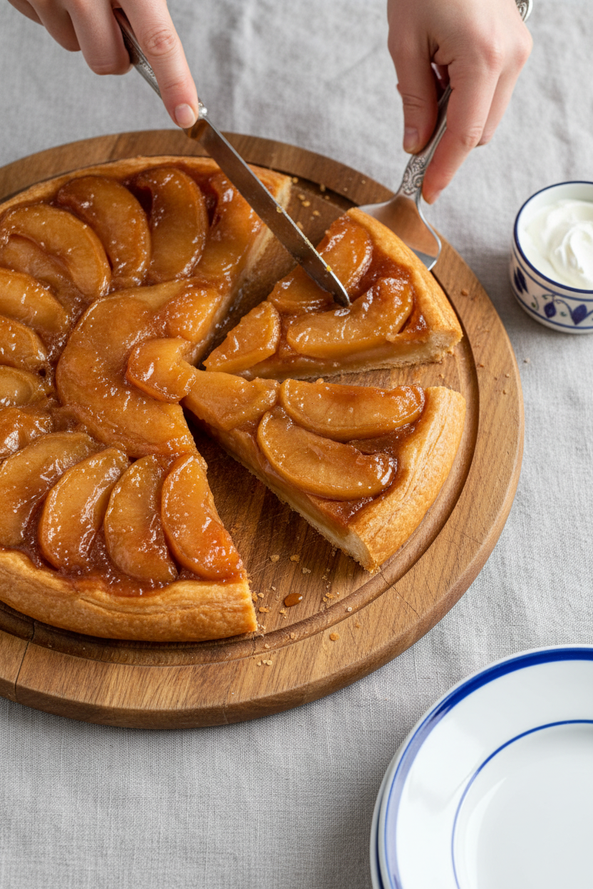 Upside Down Caramelized Apple Tart