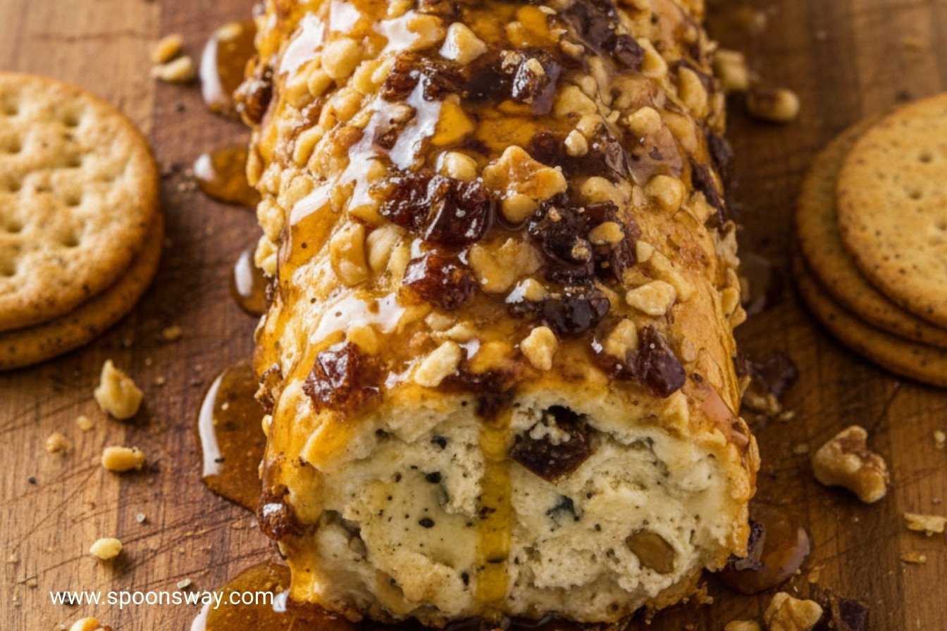 Walnut Honey Blue Cheese Log