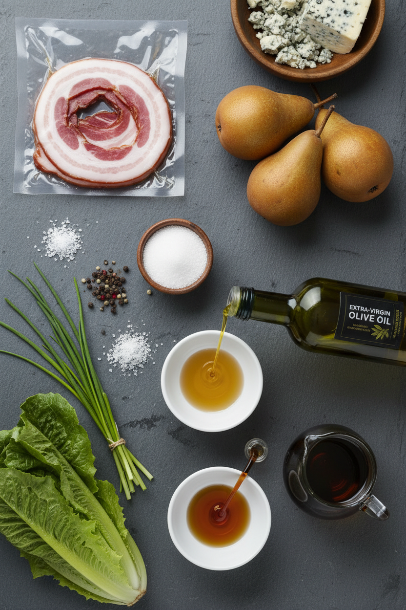 Warm Pear Salad with Pan Roasted Fruit